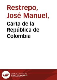 Carta de la República de Colombia