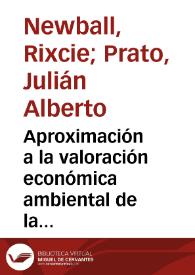 Aproximación a la valoración económica ambiental de la reserva de biósfera Seaflower