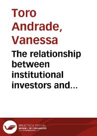 The relationship between institutional investors and corporate managers: a case study of a speculative company