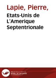 Etats-Unis de L'Amerique Septentrionale