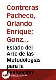 Estado del Arte de las Metodologías para la Evaluación Ambiental en Proyectos de Inversión