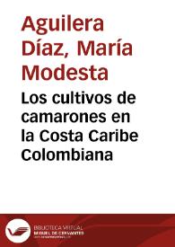 Los cultivos de camarones en la Costa Caribe Colombiana