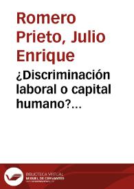 ¿Discriminación laboral o capital humano? Determinantes del ingreso laboral de los afrocartageneros