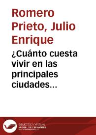 ¿Cuánto cuesta vivir en las principales ciudades colombianas? Índice de Costo de Vida Comparativo