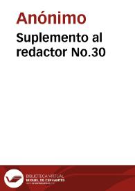 Suplemento al redactor No.30