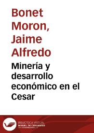 Minería y desarrollo económico en el Cesar