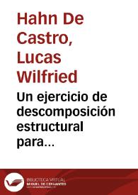 Un ejercicio de descomposición estructural para Colombia