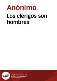 Los clérigos son hombres