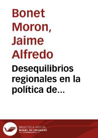 Desequilibrios regionales en la política de descentralización en Colombia