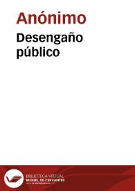 Desengaño público