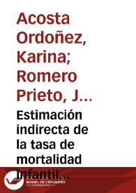 Estimación indirecta de la tasa de mortalidad infantil en Colombia, 1964-2008