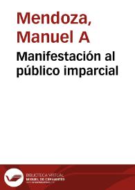 Manifestación al público imparcial