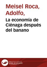 La economía de Ciénaga después del banano