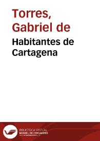 Habitantes de Cartagena