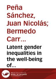 Latent gender inequalities in the well-being of physicians according to payment method for practicing medicine: a cross-sectional study