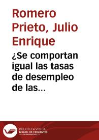 ¿Se comportan igual las tasas de desempleo de las siete principales ciudades colombianas?