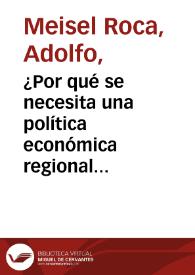 ¿Por qué se necesita una política económica regional en Colombia?