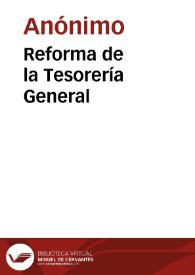 Reforma de la Tesorería General