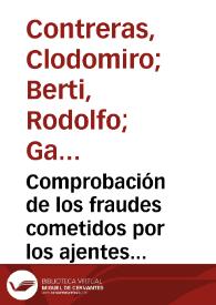 Comprobación de los fraudes cometidos por los ajentes del Gobierno : en el departamento de Cúcuta, en las elecciones del presente año (1884)