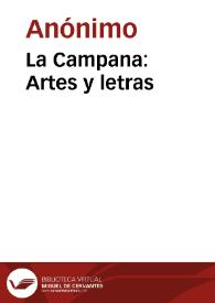 La Campana: Artes y letras