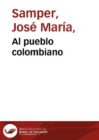 Al pueblo colombiano