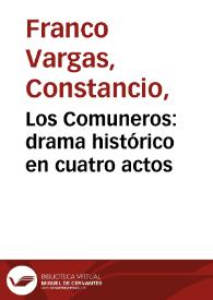 Los Comuneros: drama histórico en cuatro actos