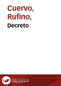 Decreto