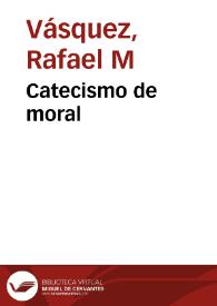 Catecismo de moral