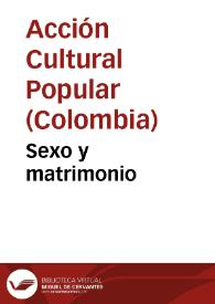 Sexo y matrimonio