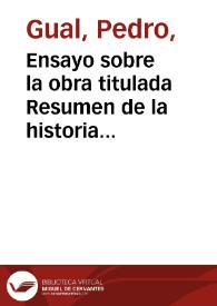 Ensayo sobre la obra titulada Resumen de la historia de Venezuela