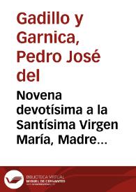 Novena devotísima a la Santísima Virgen María, Madre de Dios y Señora Nuestra en su destierro a Egypto