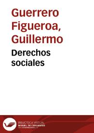 Derechos sociales