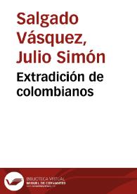 Extradición de colombianos