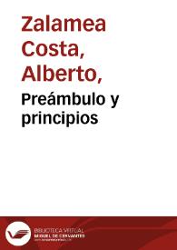 Preámbulo y principios