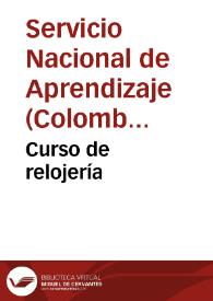 Curso de relojería