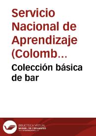 Colección básica de bar