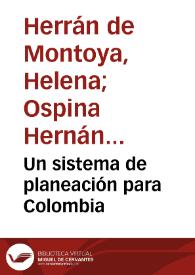 Un sistema de planeación para Colombia 