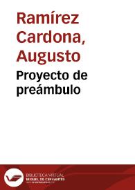 Proyecto de preámbulo