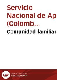 Comunidad familiar