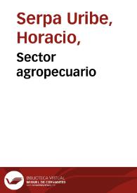 Sector agropecuario