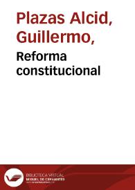 Reforma constitucional