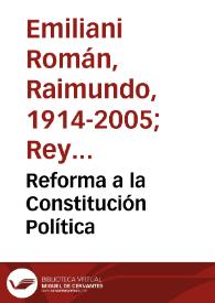 Reforma a la Constitución Política