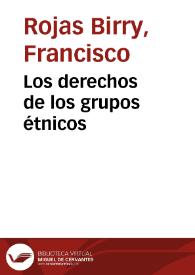 Los derechos de los grupos étnicos