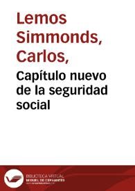 Capítulo nuevo de la seguridad social 