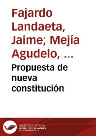 Propuesta de nueva constitución