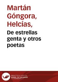 De estrellas genta y otros poetas