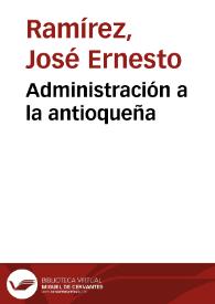 Administración a la antioqueña