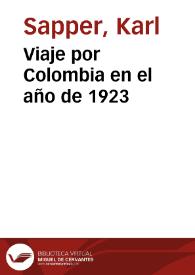 Viaje por Colombia en el año de 1923