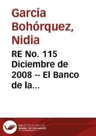 RE No. 115 Diciembre de 2008 -- El Banco de la República en las aulas: un programa para la educación económica de los futuros ciudadanos