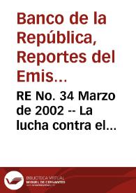 RE No. 34 Marzo de 2002 -- La lucha contra el desempleo: experiencias internacionales